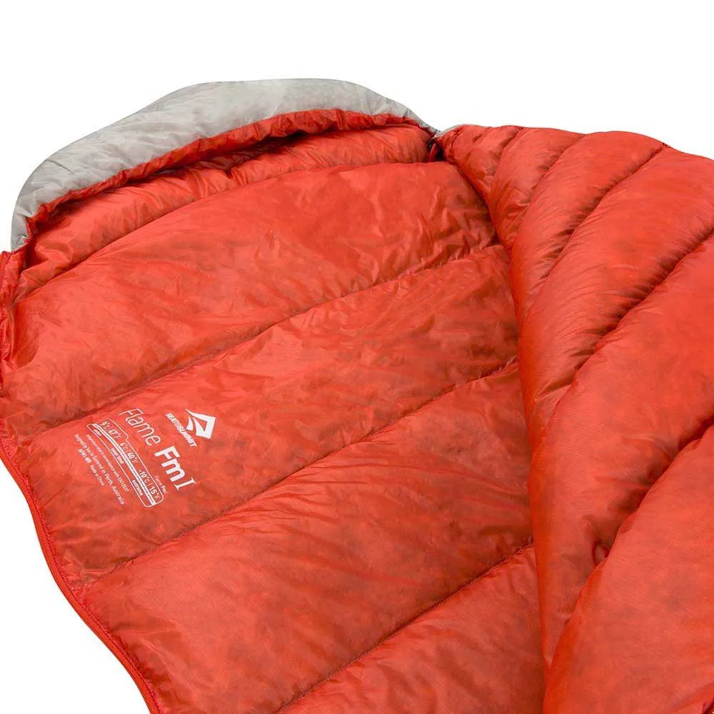 Sea To Summit Flame Fmi Sovsäck, Light gray / garnet, Right Zipper