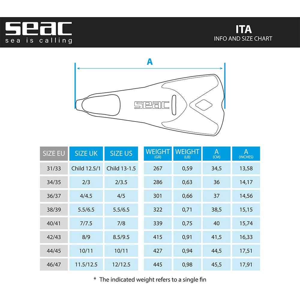 Seacsub Ita Simfötter unisex Seacsub Ita Simfötter unisex
