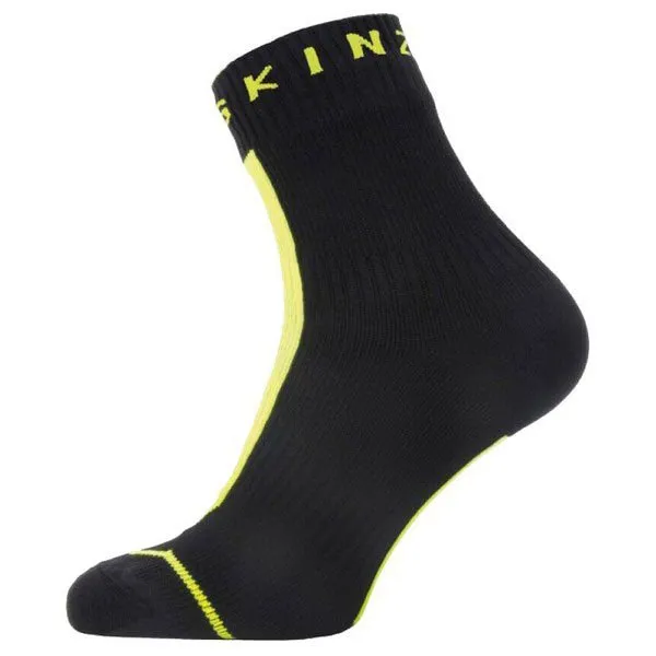 Sealskinz Wp Warm Weather Hydrostop Strumpor, Black / neon yellow Sealskinz Wp Warm Weather Hydrostop Strumpor, Black / neon yellow