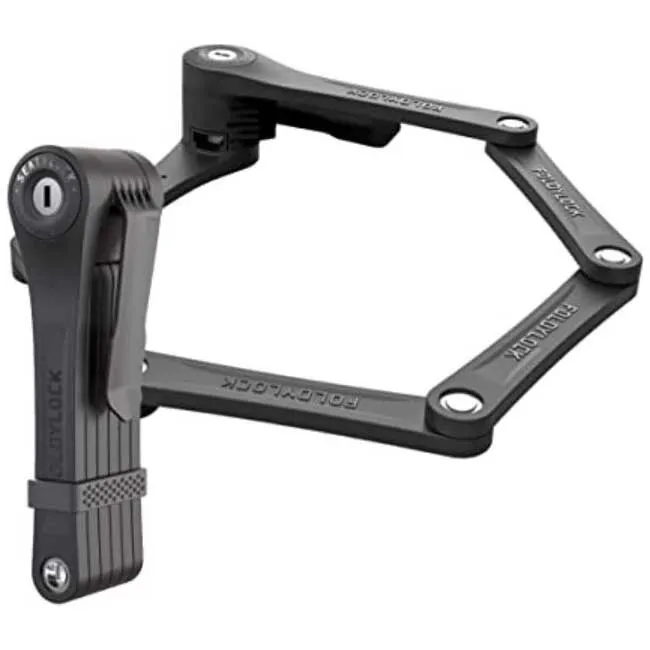 Seatylock Foldylock Clipster Hopfällbart Lås, Black / red, 75cm Seatylock Foldylock Clipster Hopfällbart Lås, Black / red, 75cm