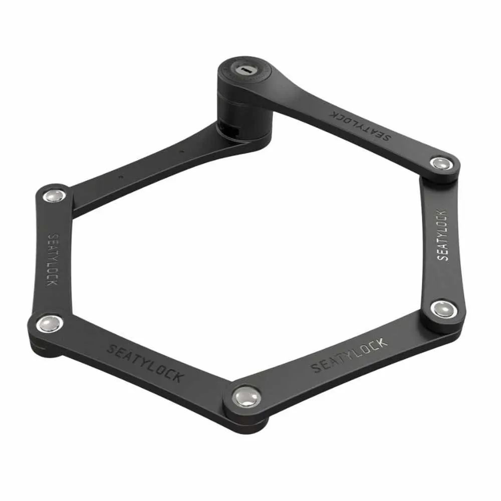 Seatylock Foldylock Hopfällbart Lås, Black, 850mm