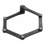Seatylock Foldylock Hopfällbart Lås, Black, 850mm