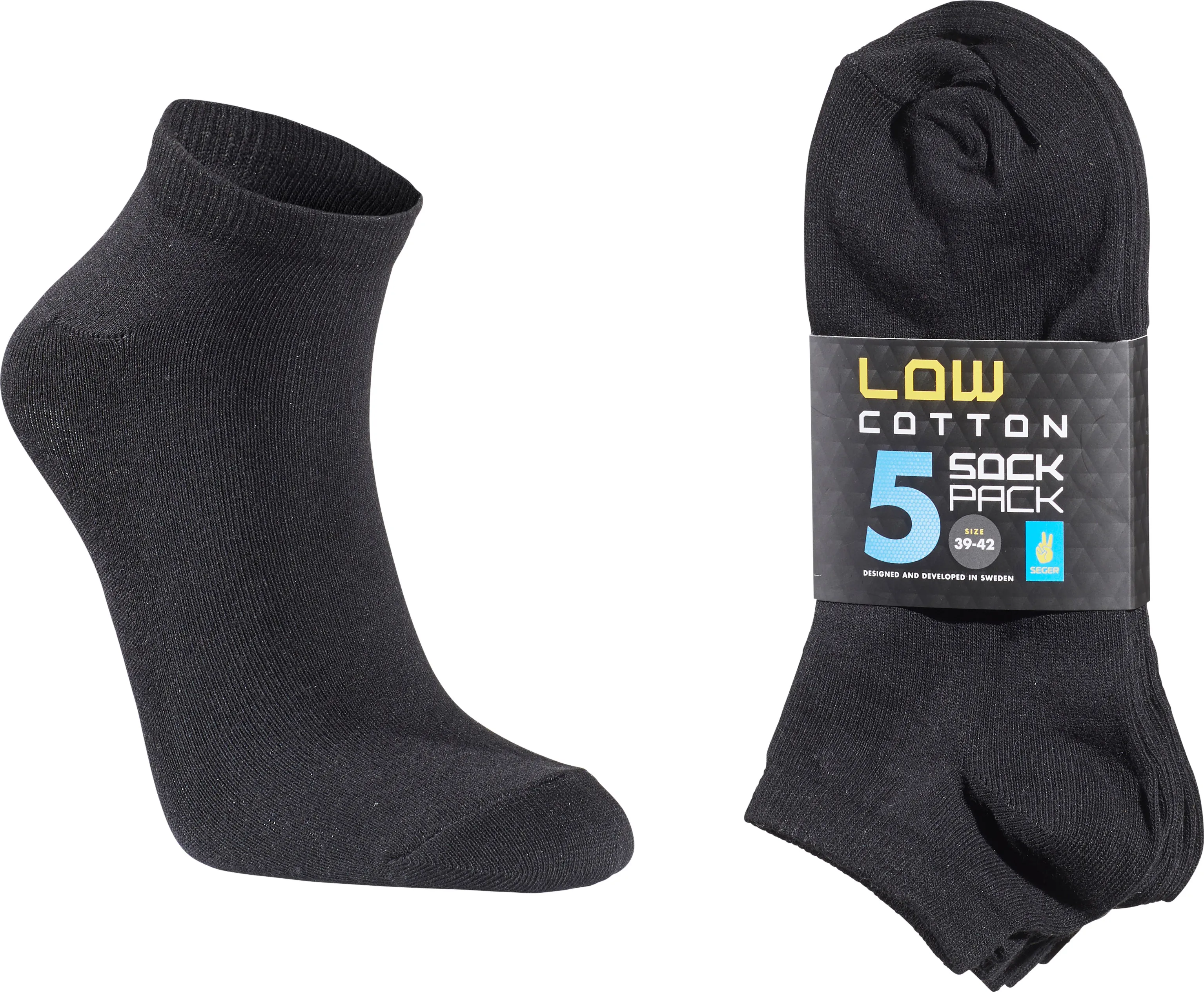 Seger Unisex Low Cotton Sock 5-pack