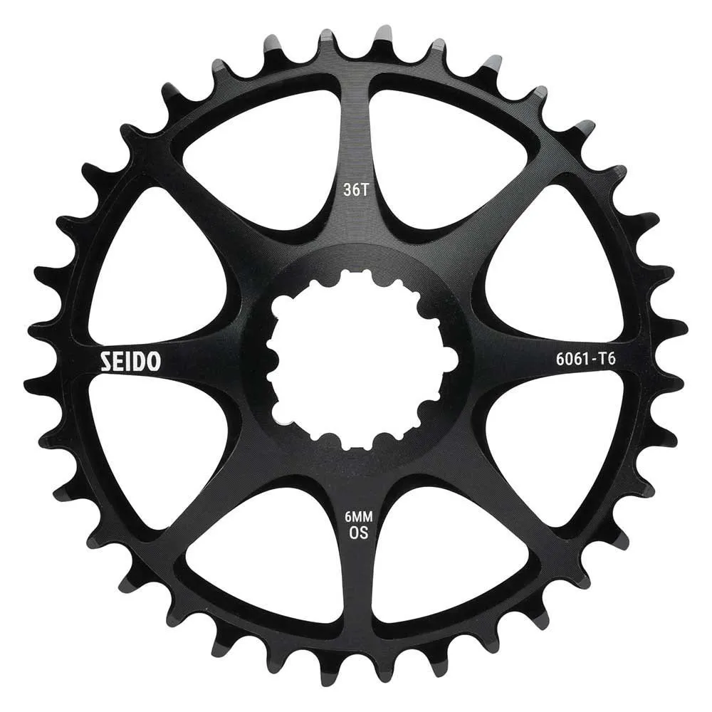 SEIDO Coil Dm 6 Mm Offset Kedjehjul, Black, 40t