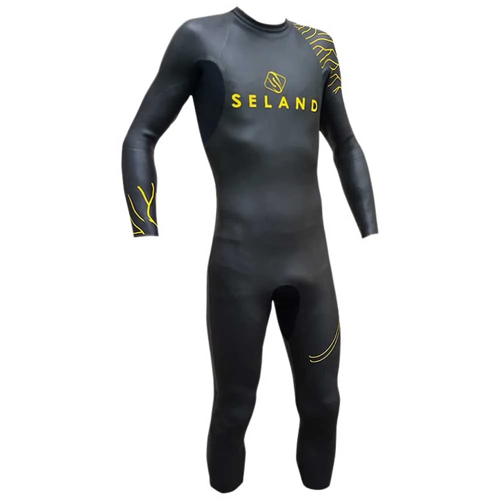 Seland Triathlon Gm Våtdräkt I Neopren unisex, Black / yellow, XS