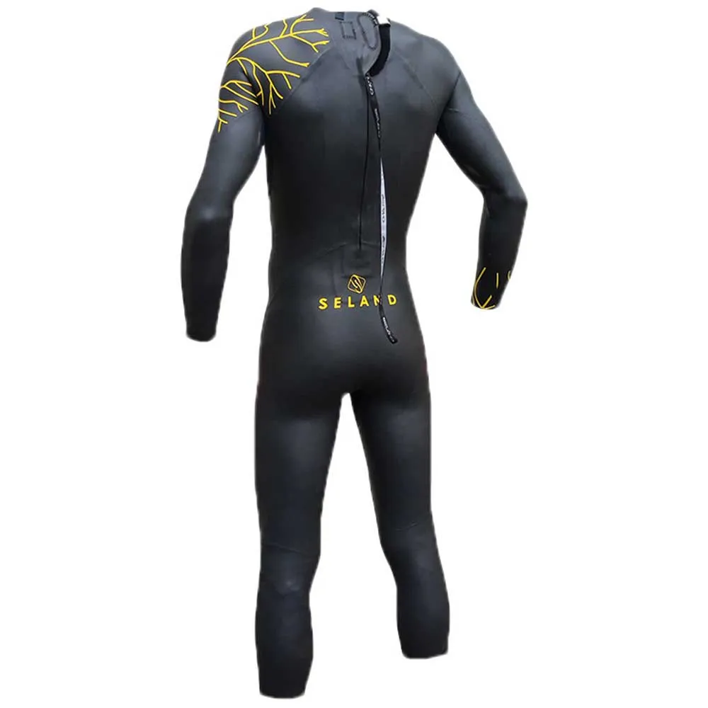 Seland Triathlon Gm Våtdräkt I Neopren unisex, Black / yellow, XS
