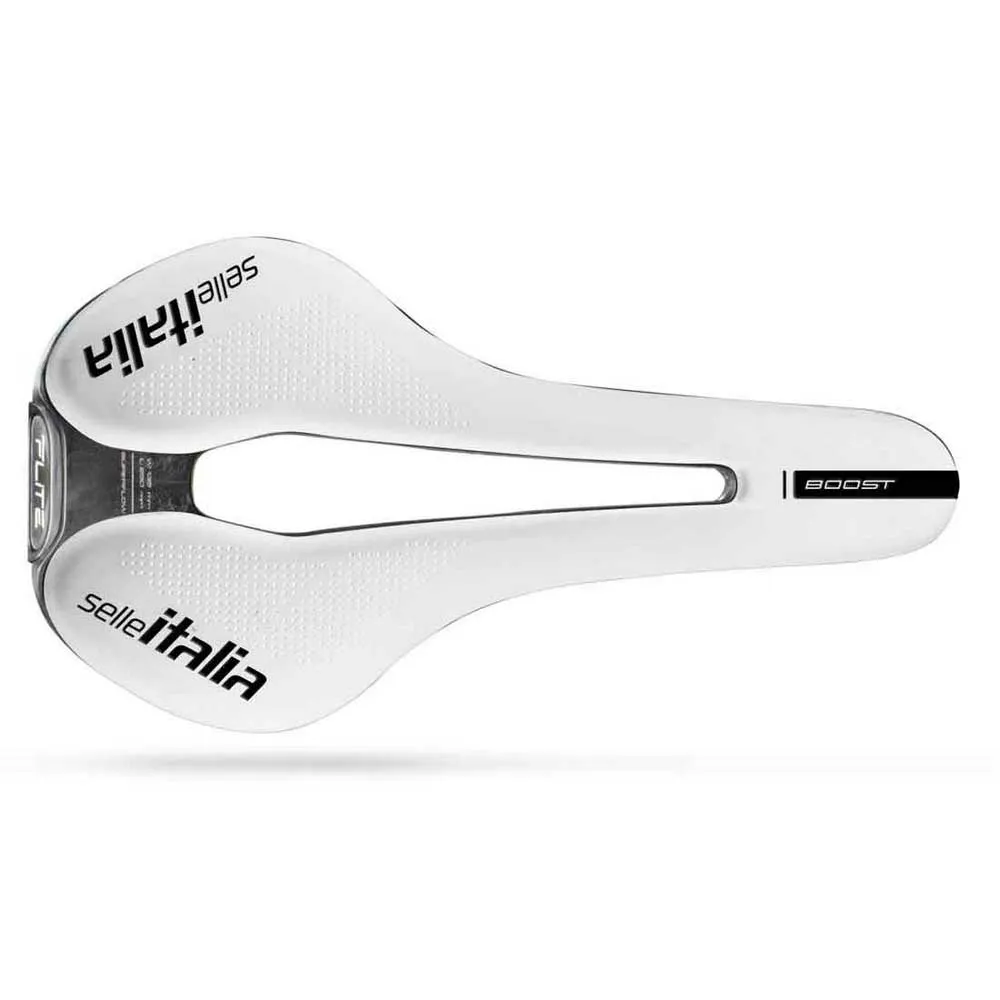 Selle Italia Flite Boost Kc Sf S Crb Ltd Cykelsadel, White, 145mm