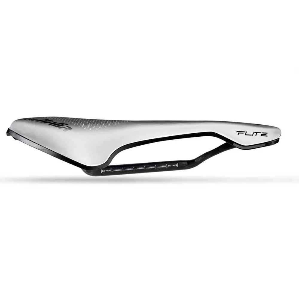 Selle Italia Flite Boost Kc Sf S Crb Ltd Cykelsadel, White, 145mm