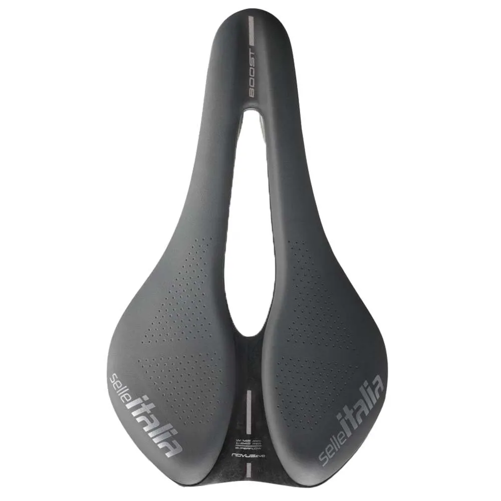 Selle Italia Max Novus Evo Boost Ti316 Superflow Cykelsadel, Black, 160mm Selle Italia Max Novus Evo Boost Ti316 Superflow Cykelsadel, Black, 160mm