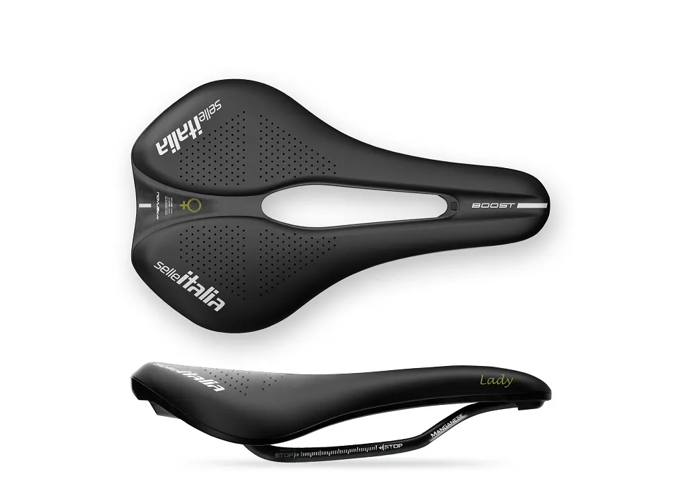 Selle Italia Novus Boost Evo Lady Superflow Sadel, Svart Selle Italia Novus Boost Evo Lady Superflow Sadel, Svart
