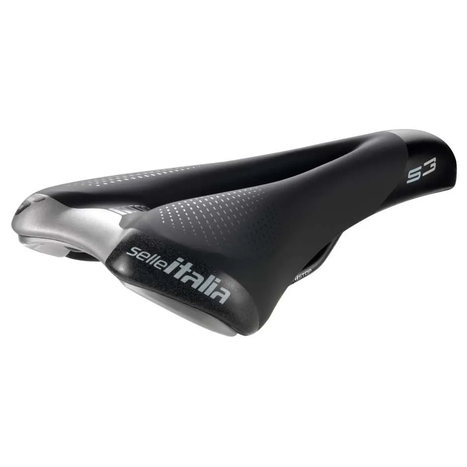 Selle Italia S 3 Flow L Cykelsadel, Black, 185mm Selle Italia S 3 Flow L Cykelsadel, Black, 185mm