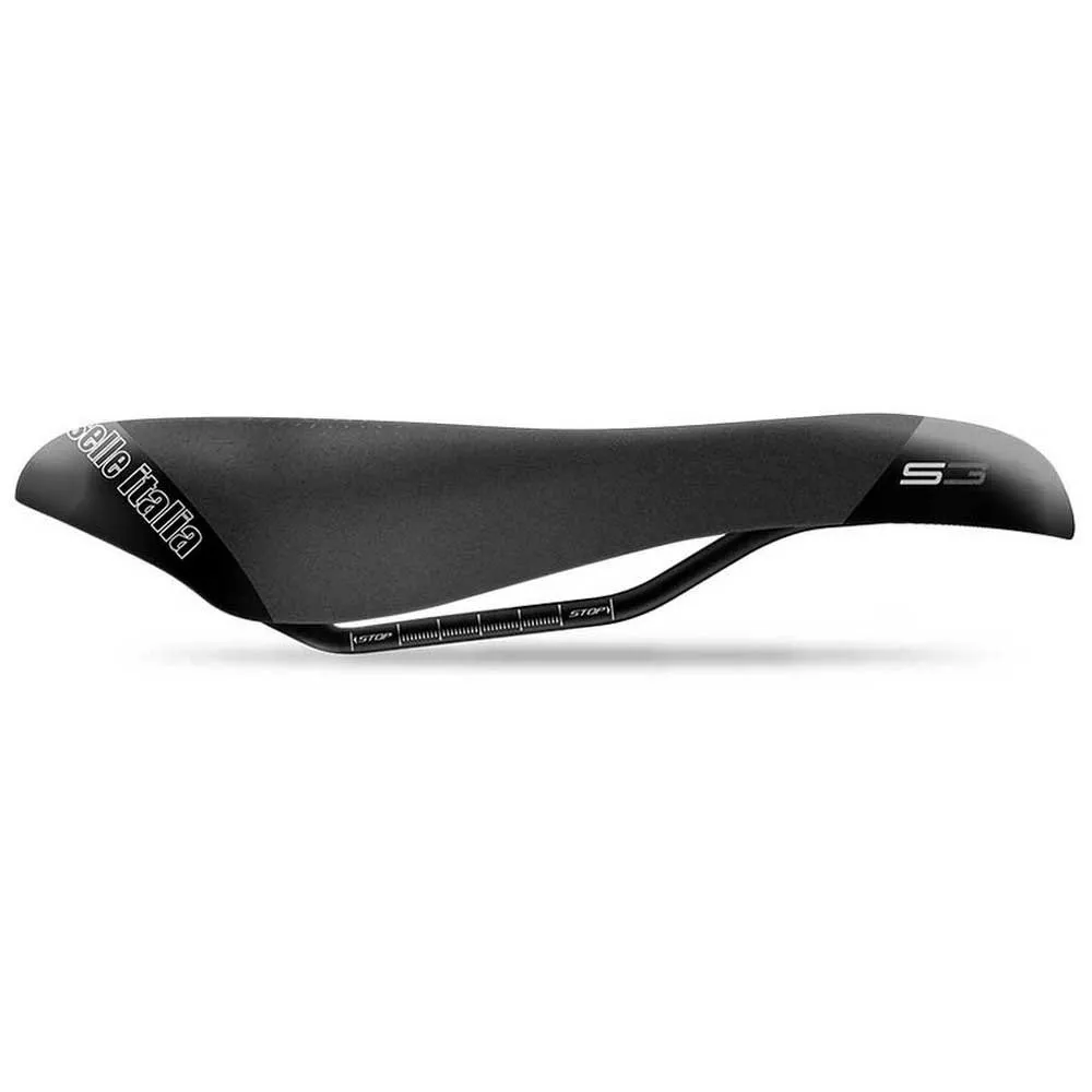 Selle Italia S3 Flow Cykelsadel, Black, S Selle Italia S3 Flow Cykelsadel, Black, S
