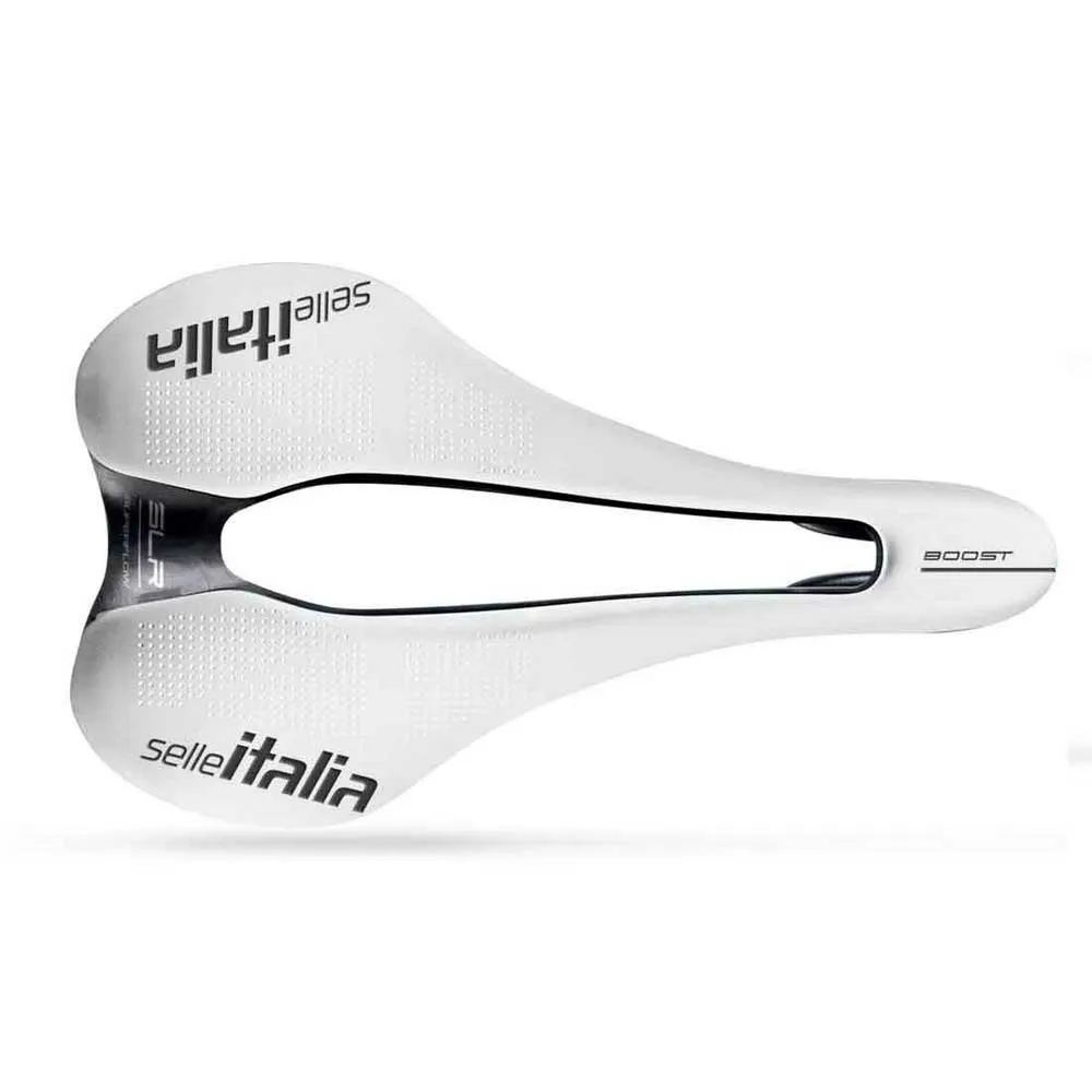 Selle Italia Slr Kc Boost Sf S Crb Ltd Cykelsadel, White, 130mm