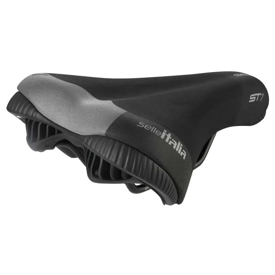 Selle Italia St 1 L Cykelsadel, Black, 166mm Selle Italia St 1 L Cykelsadel, Black, 166mm