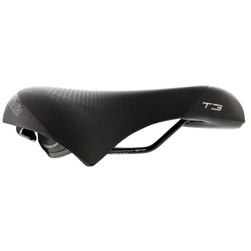 Selle Italia T3 Flow Cykelsadel, Black, S
