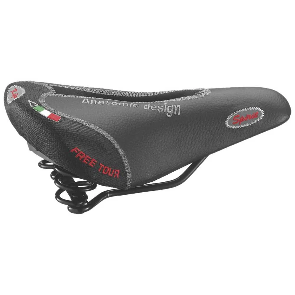 Selle Montegrappa Free Tour Cykelsadel, Black, 175mm