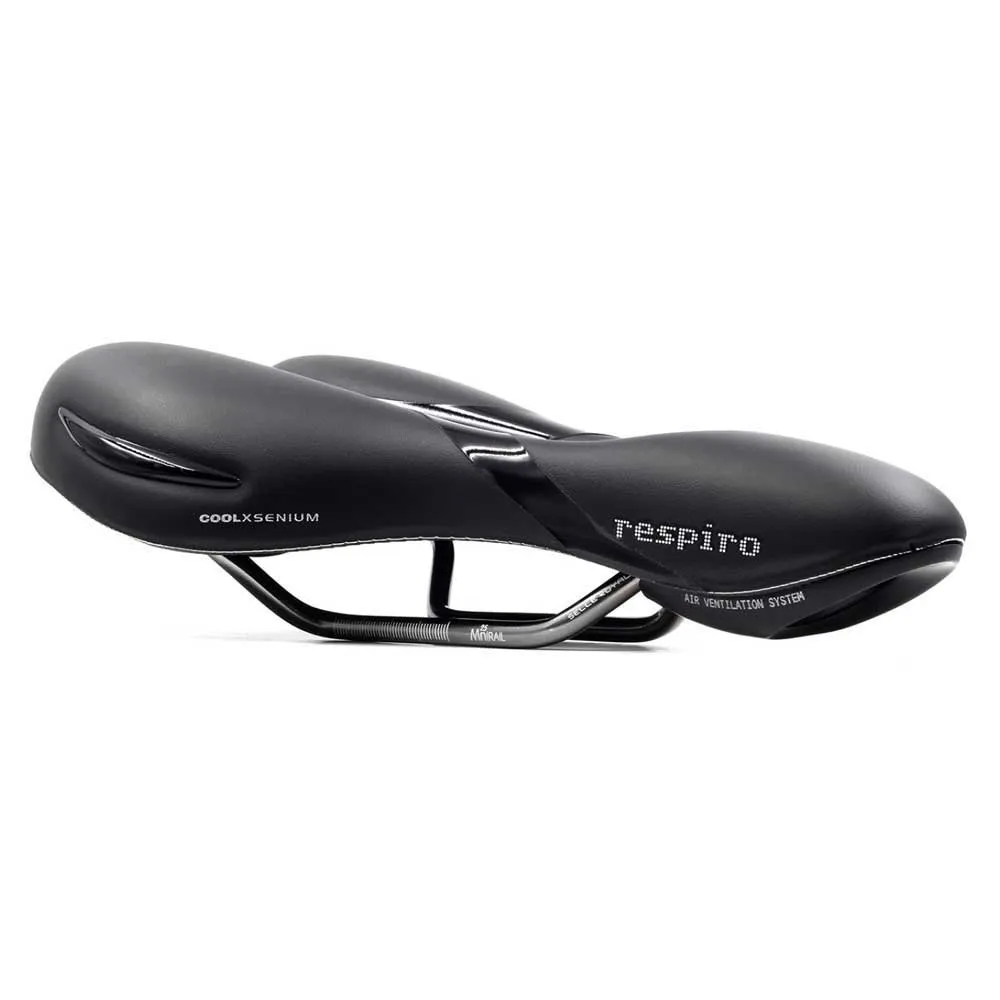 Selle Royal Respiro Athletic Cykelsadel, Black, 163mm Selle Royal Respiro Athletic Cykelsadel, Black, 163mm
