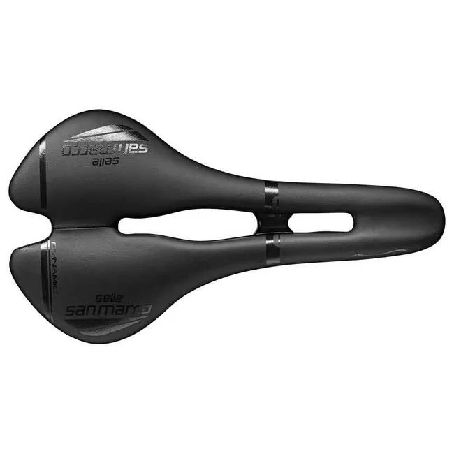 Selle San Marco Aspide Open-fit Dynamic Narrow Cykelsadel, Black, 132mm