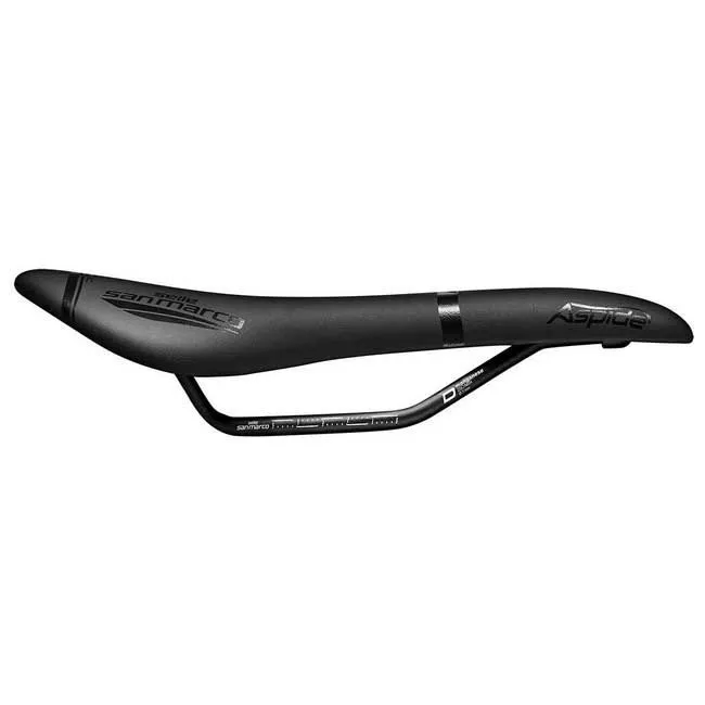Selle San Marco Aspide Open-fit Dynamic Narrow Cykelsadel, Black, 132mm
