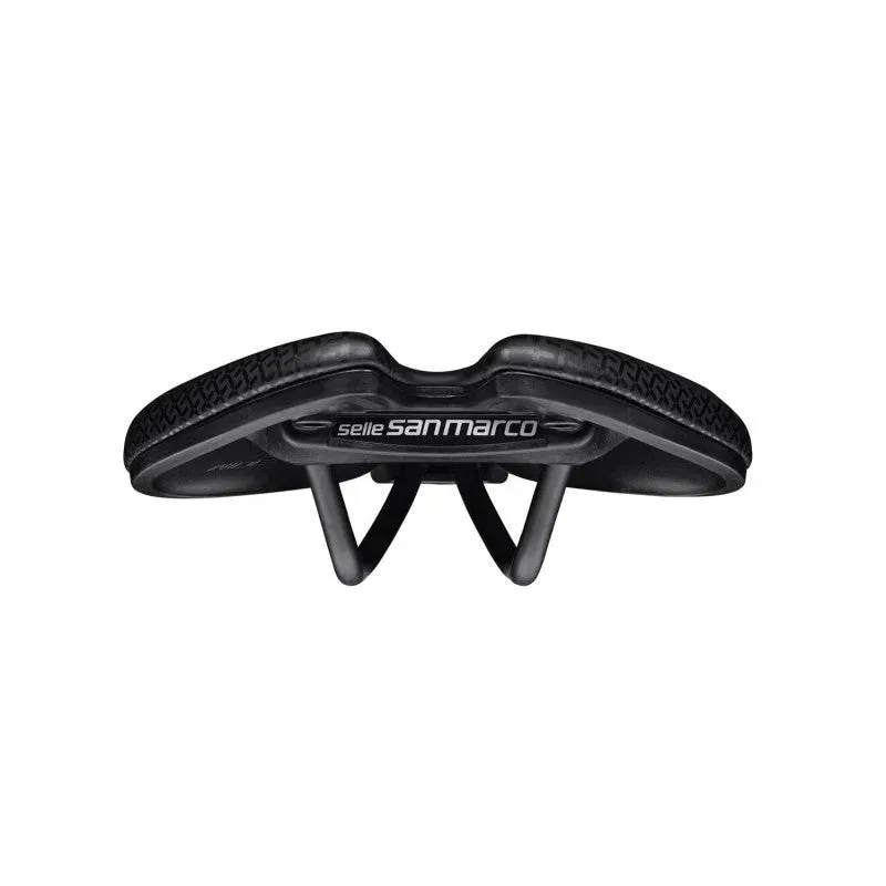 Selle San Marco ASPIDE SHORT OPENFIT COMFORT DYNAMIC, Black, 155 x 250mm Wide