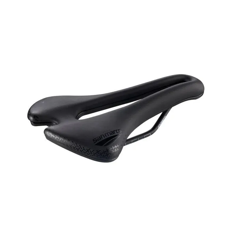 Selle San Marco ASPIDE SHORT OPENFIT COMFORT DYNAMIC, Black, 155 x 250mm Wide