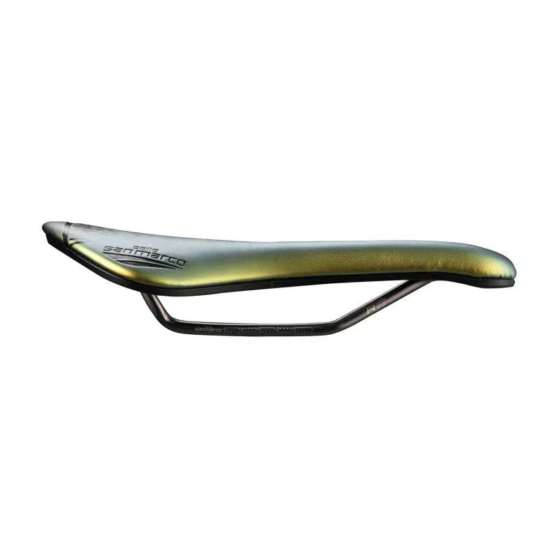 Selle San Marco ASPIDE SHORT OPENFIT RACING Saddle, Iridiscent Gold, 139 x 250mm Narrow Selle San Marco ASPIDE SHORT OPENFIT RACING Saddle, Iridiscent Gold, 139 x 250mm Narrow