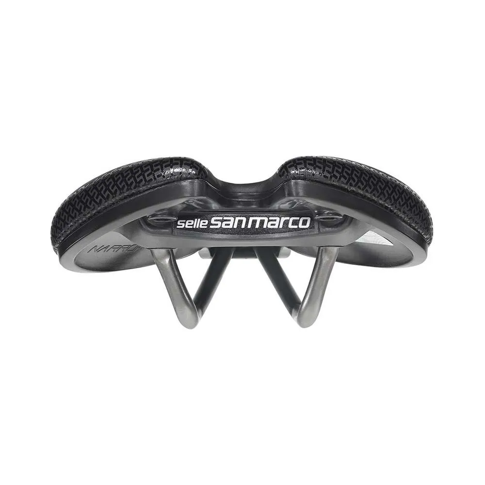 Selle San Marco Aspide Short Supercomfort Open-fit Racing Cykelsadel, Black, 139mm