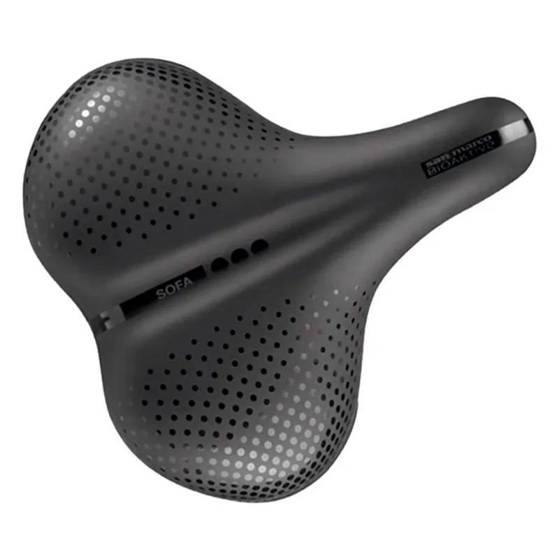 Selle San Marco Bioaktive City Sofa Biofoam Cykelsadel, Black, 300mm