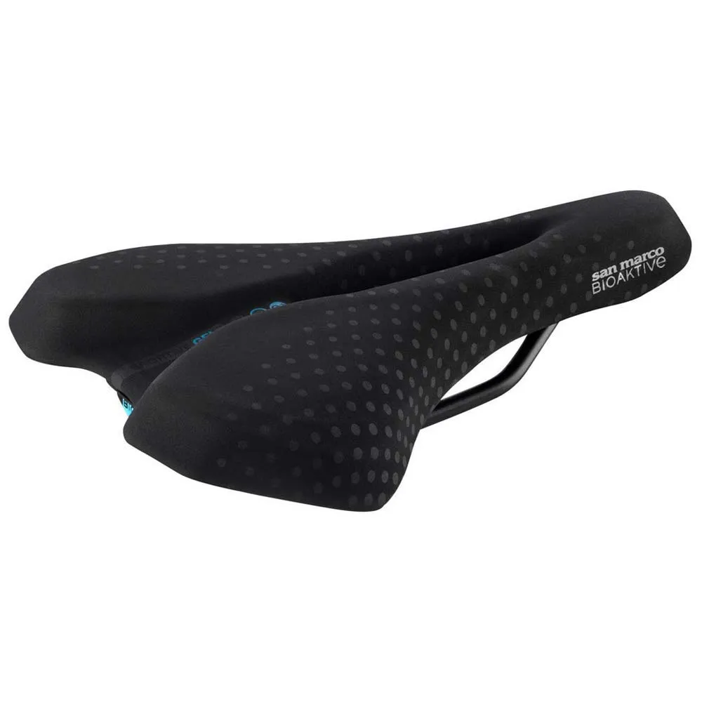 Selle San Marco Bioaktive Sportive Open-fit Gel Cykelsadel, Black, 151mm