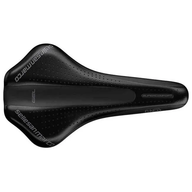 Selle San Marco Gnd Open-fit Supercomfort Racing Narrow Cykelsadel, Black, 145mm