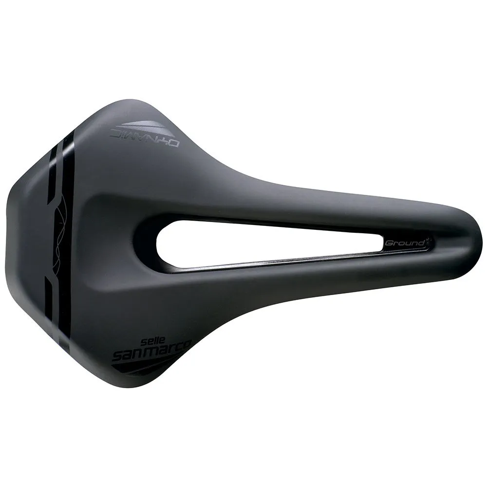 Selle San Marco Ground Short Dynamic Cykelsadel, Black, 155mm