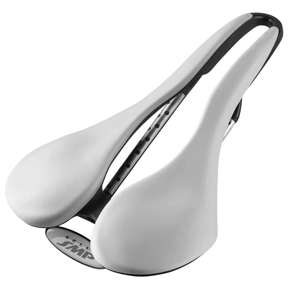 Selle SMP Evo 20c Carbon Rail Cykelsadel, White, 140mm Selle SMP Evo 20c Carbon Rail Cykelsadel, White, 140mm