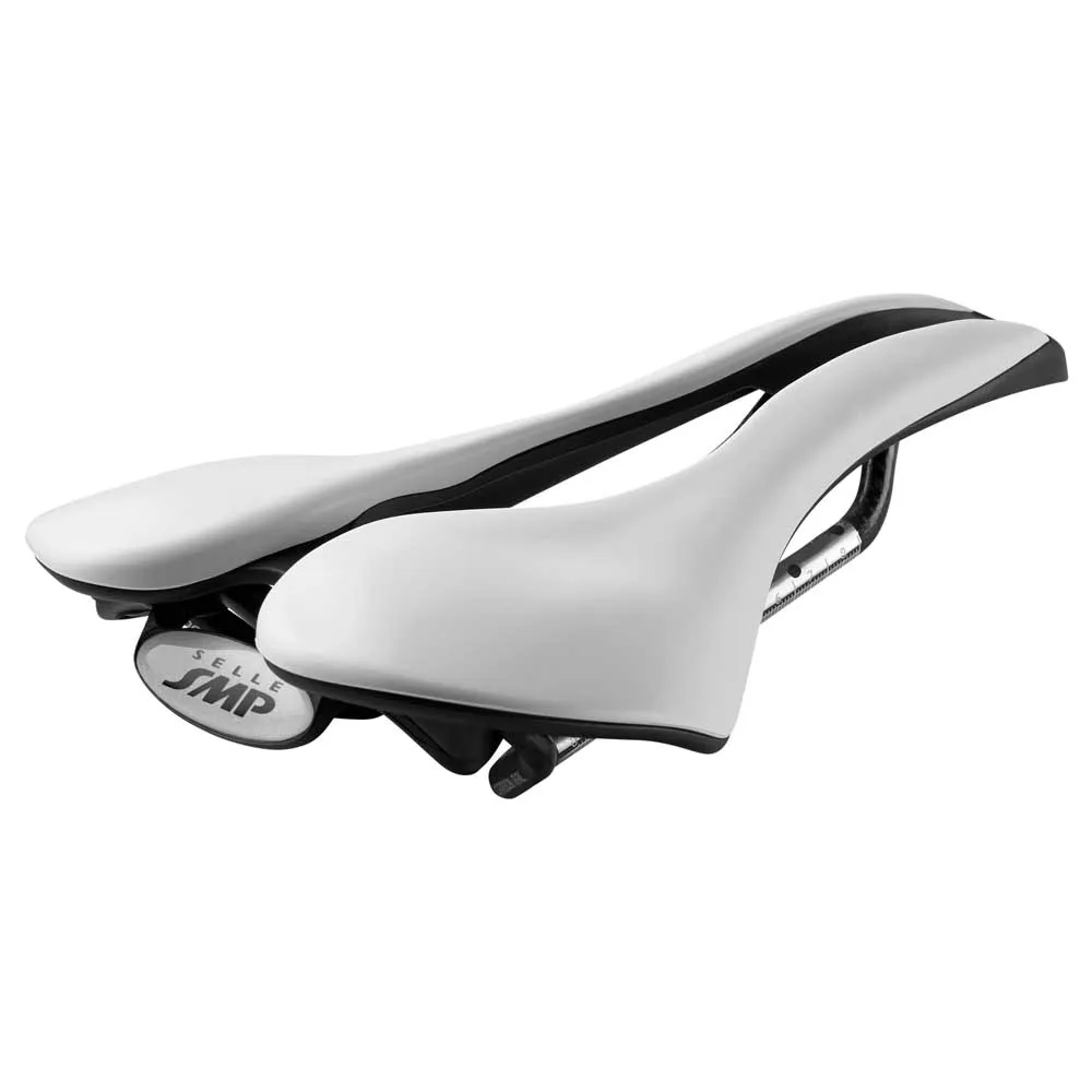 Selle SMP Evo 20c Carbon Rail Cykelsadel, White, 140mm Selle SMP Evo 20c Carbon Rail Cykelsadel, White, 140mm