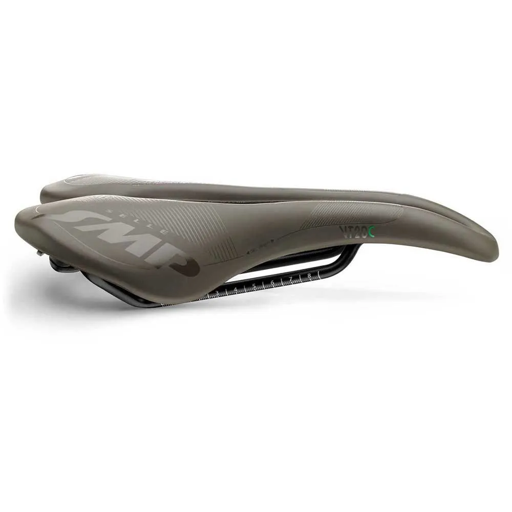 Selle SMP Vt 20 C Gel Gravel Carbon Rail Cykelsadel, Brown, 144mm