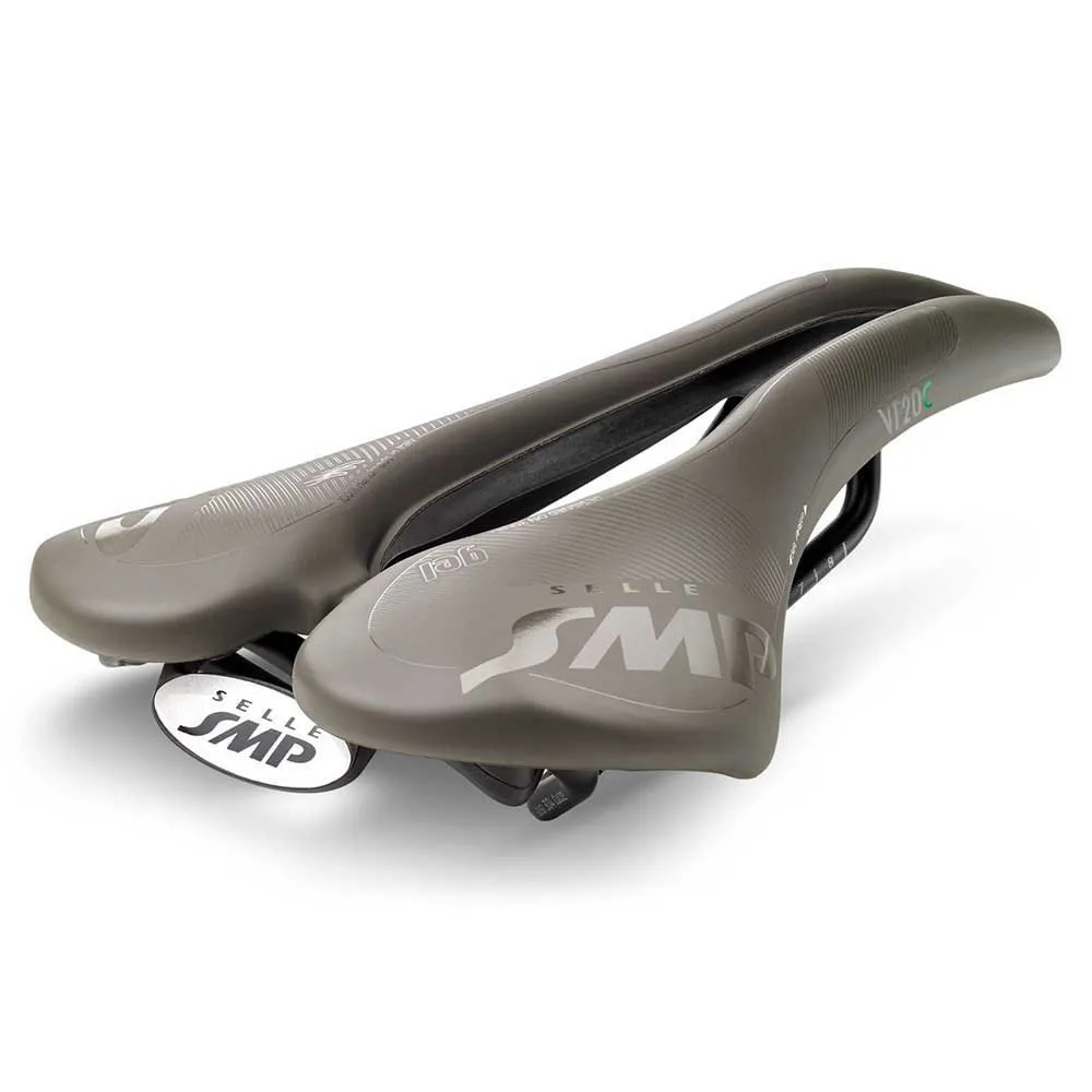 Selle SMP Vt 20 C Gel Gravel Carbon Rail Cykelsadel, Brown, 144mm