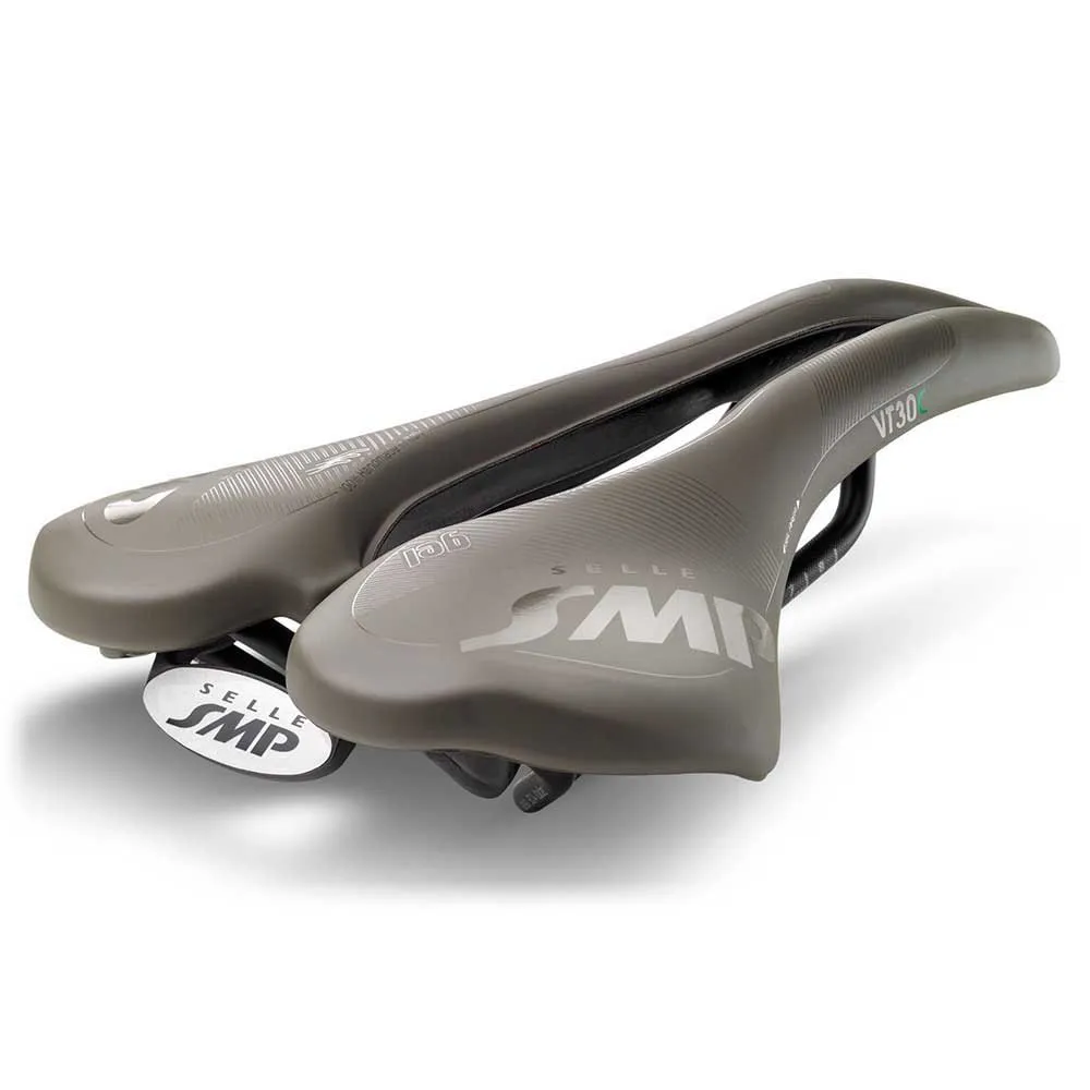 Selle SMP Vt 30 C Gel Gravel Carbon Rail Cykelsadel, Brown, 155mm