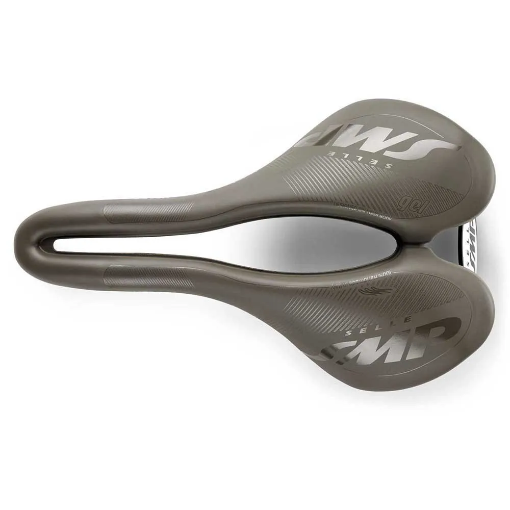 Selle SMP Vt 30 C Gel Gravel Carbon Rail Cykelsadel, Brown, 155mm