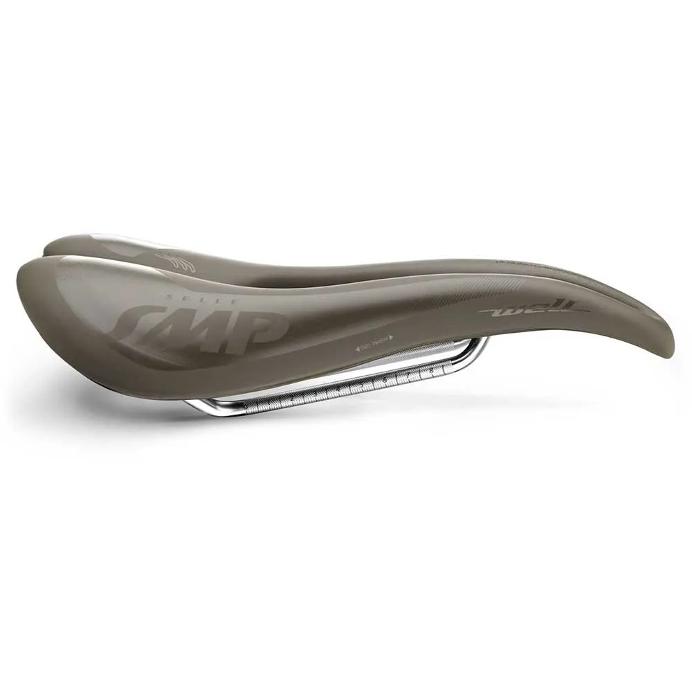 Selle SMP Well Gel Gravel Carbon Rail Cykelsadel, Matt brown, 144mm