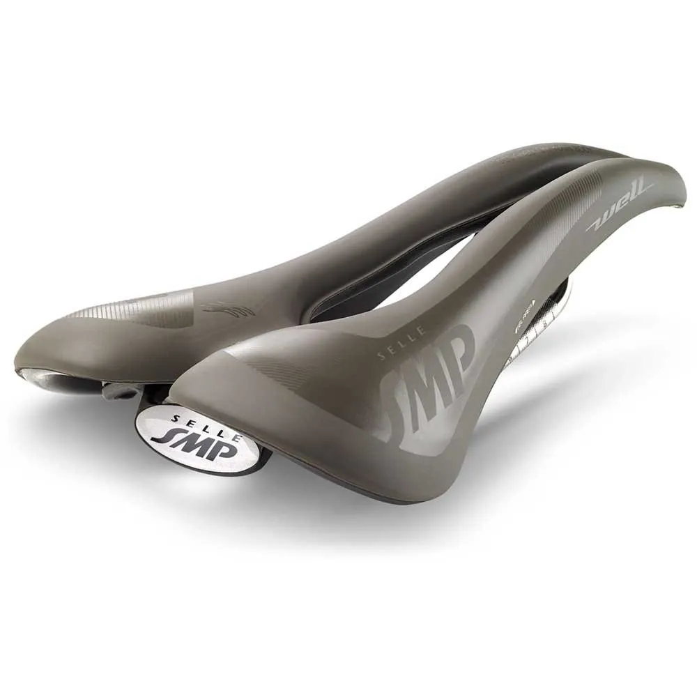 Selle SMP Well Gel Gravel Carbon Rail Cykelsadel, Matt brown, 144mm