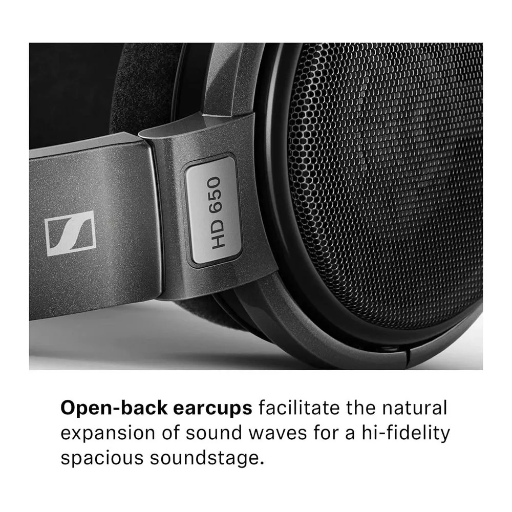 Sennheiser Hd 650 Hörlurar, Black, One Size