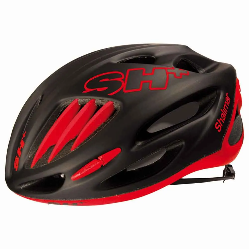 Sh+ Shalimar Hjälm, Black matt / red