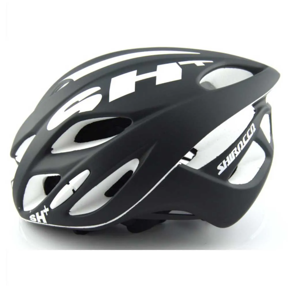 Sh+ Shirocco S-tech Hjälm, Black / White Matt Sh+ Shirocco S-tech Hjälm, Black / White Matt