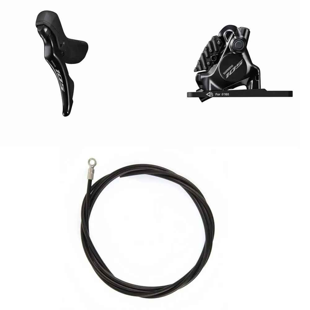 Shimano 105 St-r7120+br-7170 Frambroms Refurbished, Black, One Size