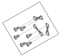 Shimano 6-bult Fästskruvar och Låsskivor Shimano 6-bult Fästskruvar och Låsskivor