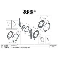 Shimano Acera T3010 Vänster Vevarm Shimano Acera T3010 Vänster Vevarm