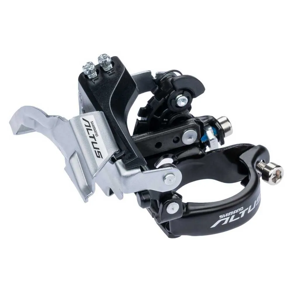 Shimano Altus Fd-m370 Framväxel, Black / silver, 3 x 9s
