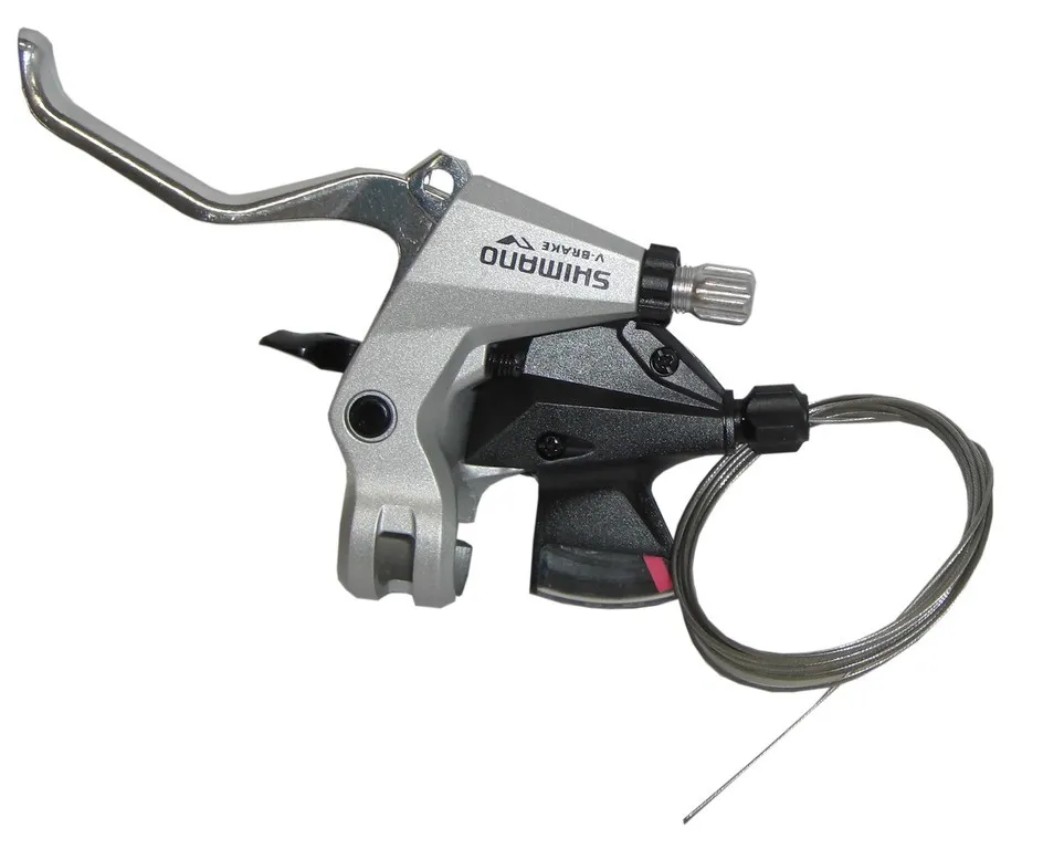 Shimano Altus Vaxel- och bromsgrepp 3-delat, Silver Shimano Altus Vaxel- och bromsgrepp 3-delat, Silver