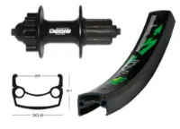 Shimano Bakhjul Svart Deore 8/9 speed kassette disc