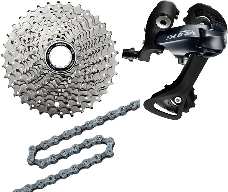 Shimano Bjergpakke 9-speed 11-34T Shimano Sora Shimano Bjergpakke 9-speed 11-34T Shimano Sora