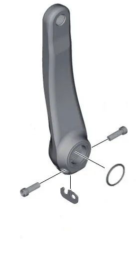 Shimano *CF* Pedalarm Venstre FC-M8000 175 Shimano *CF* Pedalarm Venstre FC-M8000 175